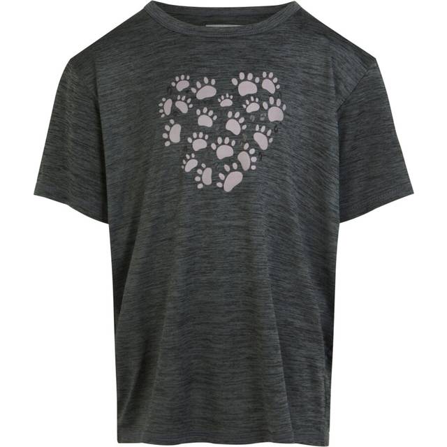 (11-12 Years, Seal Grey) Regatta Childrens/Kids Alvardo VIII Paw Print Marl T-Shirt