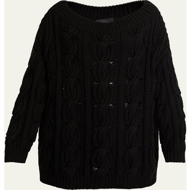 Valentino Garavani Women's Wool Sweater in Black | Size Small | 5B0KC59L8V7 Color 0NO (S)