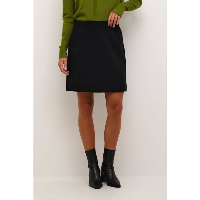 KAFFE Sakura High Waisted Mini Skirt, Black
