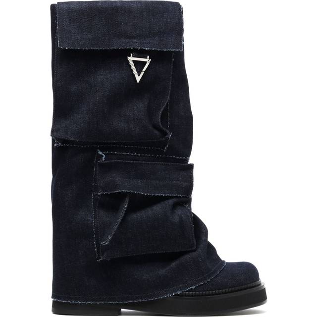 The Attico - Robin boots - women - Cotton - 38 - Blue