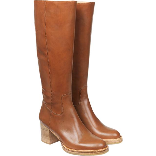 ANGULUS Bootie - Block Heel - With Zippe |Brun |40 x 26.50