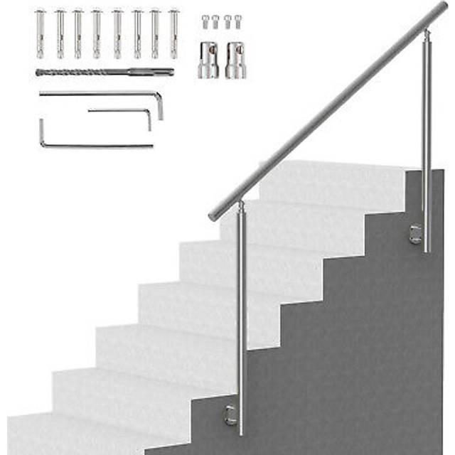 VEVOR 59 in Handrails for Outdoor Steps Staircase for Porch Deck Side-mount
