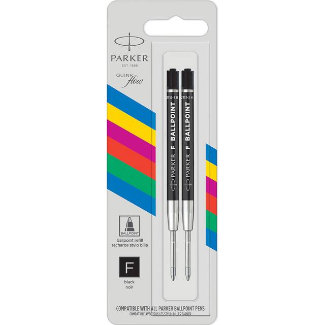 Ballpoint refill QuinkFlow Economy 2-pack Medium Blue
