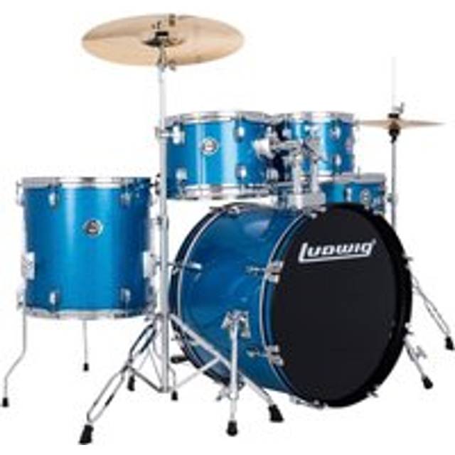 Ludwig Accent 20 Fuse 5pc Drum Kit Blue Sparkle