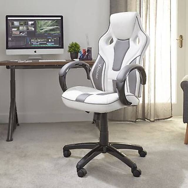 X-Rocker Maverick Gaming Chair, Ergonomic Racing Desk Chair with Armrest, Computer Swivel Chair with Back Support, Adjustable Height, Comfortable