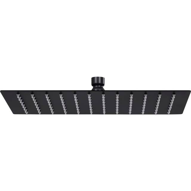 vidaXL Rain Shower Head Stainless Steel 30x20 cm Rectangular Black