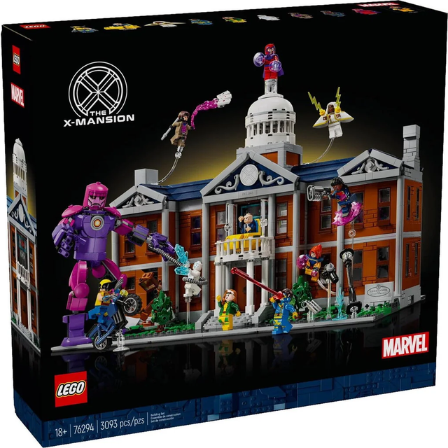 LEGO 76294 Marvel X Men The X Mansion Building Toy Set - Multi - 52.2 x 47.8 x 12cm