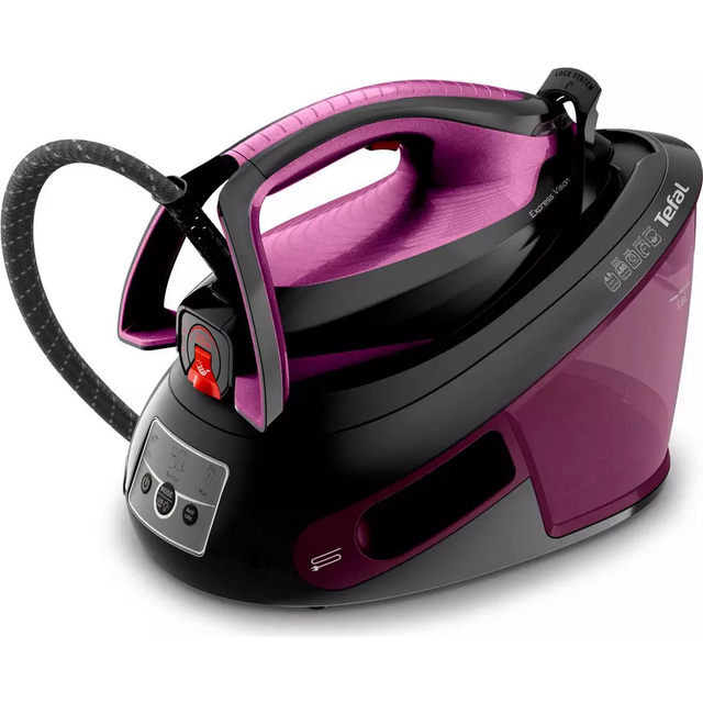 Tefal Express Vision SV8154 Steam Generator Iron, Purple/Black