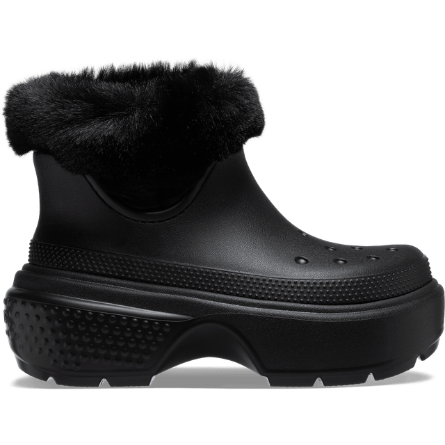 Unisex Black Stomp Ankle Boots (W3/M4)