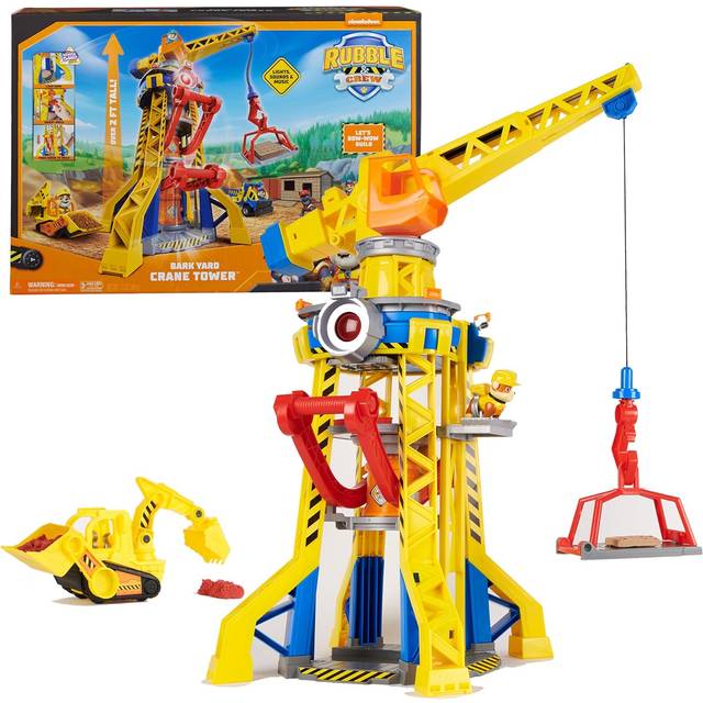 Rubble & Crew Barkyard Crane Tower Playset With Kinetic Sand - One Colour