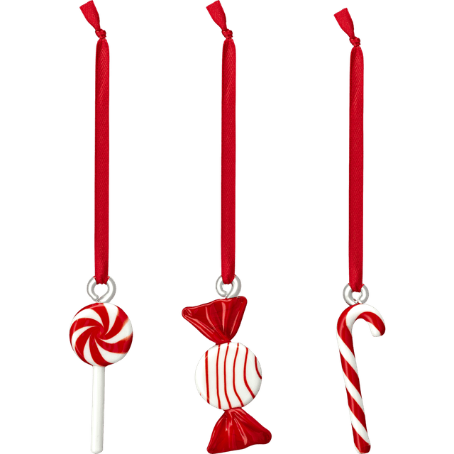 Muurla Juledekoration 3-pak Slik Juletræspynt