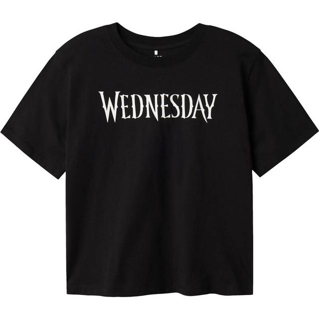 LMTD Nlfsille Wednesday Ss L Top Sky |Svart |158-164