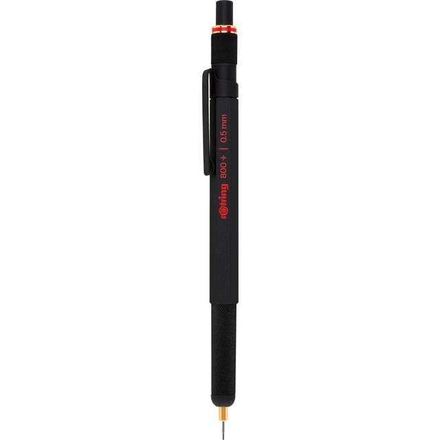 Rotring 800+ Mechanical Pencil and Touchscreen Stylus, 0.5 mm - Black Barrel
