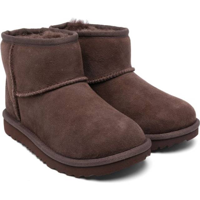UGG Kids - Classic II Mini boots - kids - Suede/Rubber/Recycled Polyester/Lyocell/Wool - 1 Kids - Brown