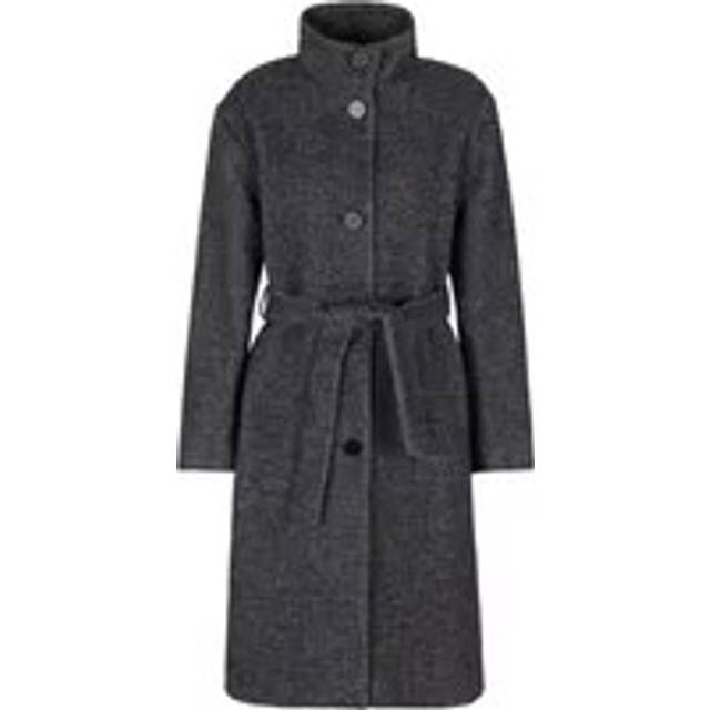 Grey Wool Belted Coat