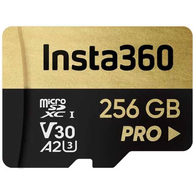 Insta360 256GB UHS-III V30 A2 MicroSD Memory Card for One X/One X2 / X3 / X4, X5 One R/One RS, Ace Pro and Sphere Action Cameras