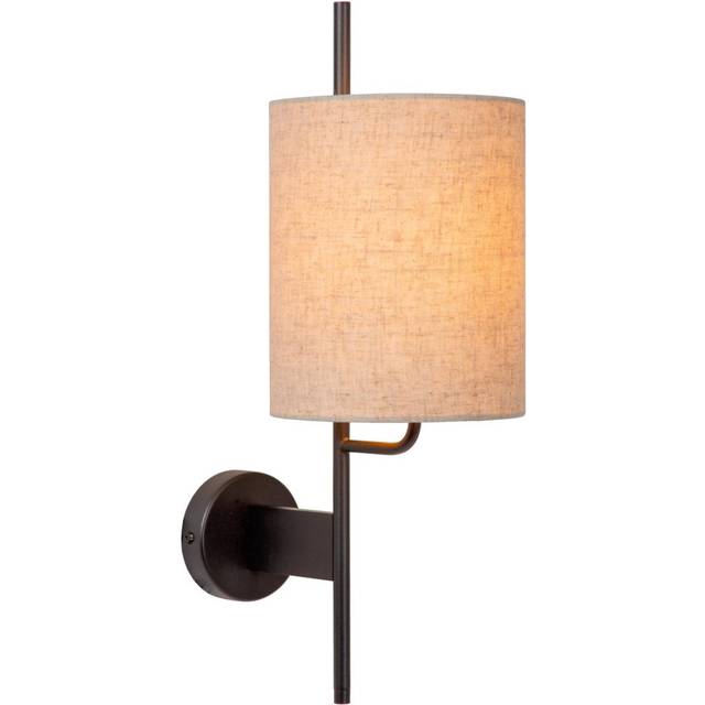 Lucide Magic Wall Light - 1Xe27 - With Usb Charging Point - Black, Black