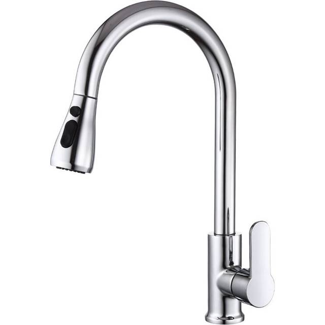 Cyslmuk - 360° Rotation Kitchen Faucet with Pull-out Spray Sink Faucet with 3 Spray Regulator