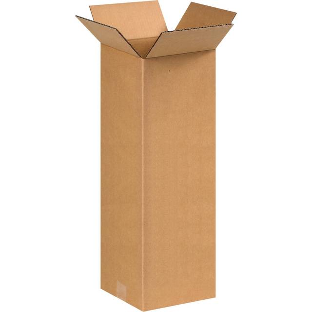 BOX USA 8x8x20 Tall Corrugated Boxes  Tall  8L x 8W x 20H  Pack of 25 | Shipping  Packaging  Moving  Storage Box for Home or Business  Strong Wholesal
