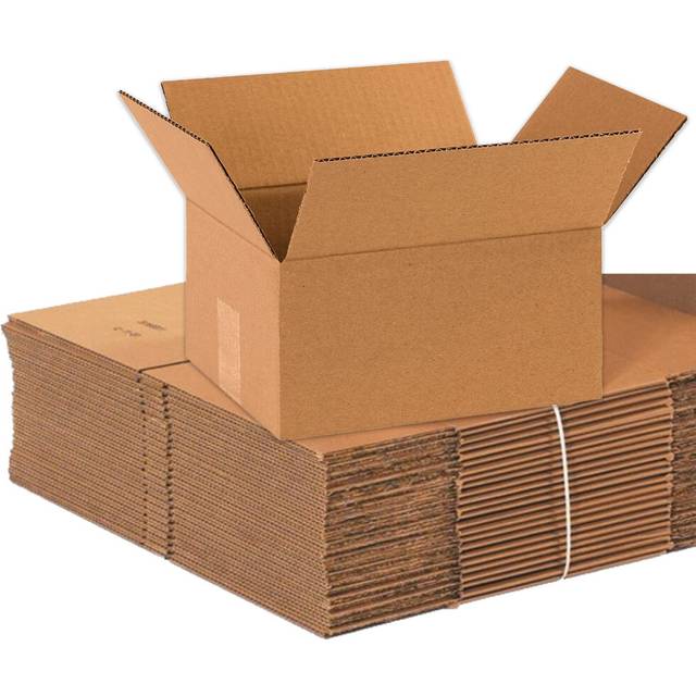 BOX USA 10 x 8 x 5?Corrugated Cardboard Boxes  Small 10L x 8W x 5H  Pack of?25?| Shipping  Packaging  Moving  Storage Box for Home or Business  Strong