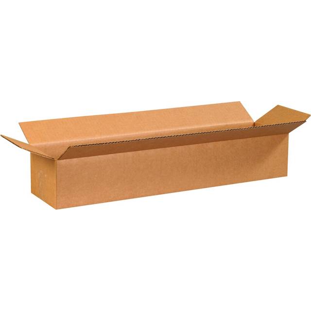 BOX USA 25 Pack of Long corrugated cardboard Boxes  24 L x 6 W x 4 H  Kraft  Shipping  Packing and Moving