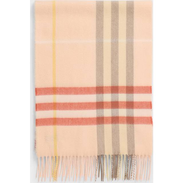 Burberry 'Check' Cashmere Scarf - White - U