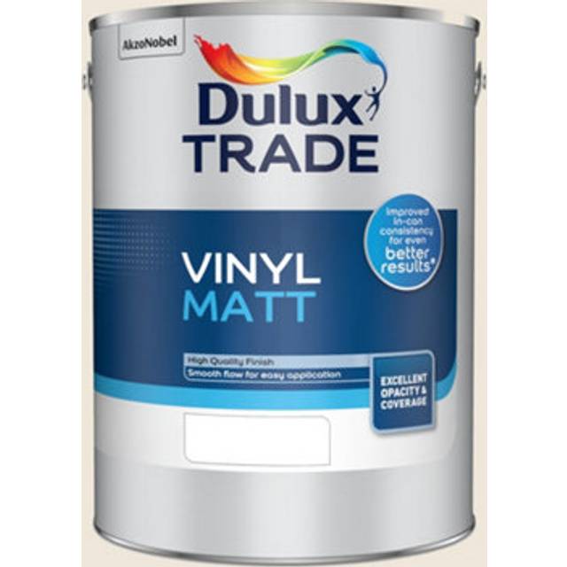 Dulux trade vinyl matt almond white 5l