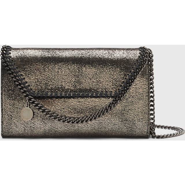 Stella McCartney - Falabella Wallet Crossbody Bag, Woman, Dark grey metallic - U
