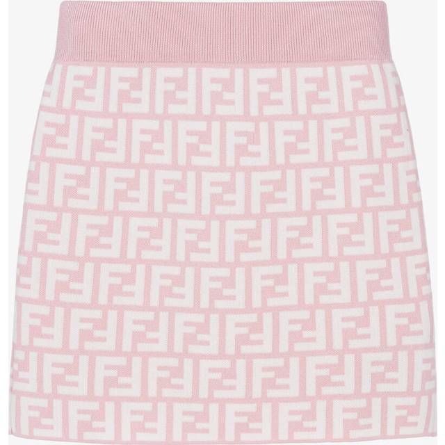 Fendi Girls FF Logo Knitted Skirt in Pink 6 Years By Childsplay Clothing