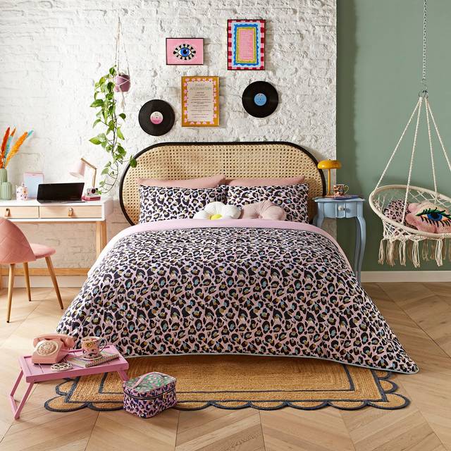 Eleanor Bowmer x Night Lark® Leopard Coverless Duvet & Pillowcase Set, 10.5 Tog, Multi