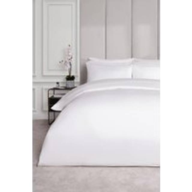 Highams 220 Thread Count Hotel Luxury Premium Quality Cotton Soft Duvet Cover - White / King / 400