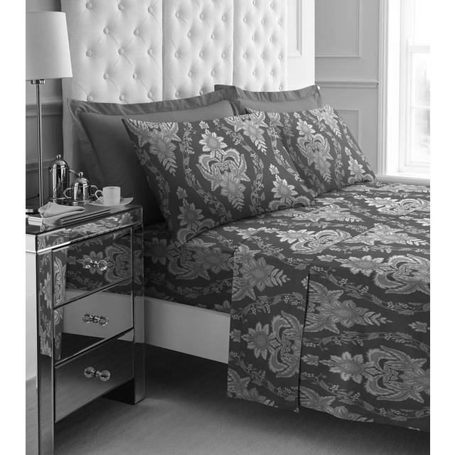 Flannel Sheet Set Seraphina - Grey - King