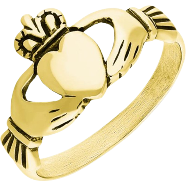 18ct Yellow Gold Claddagh Ring
