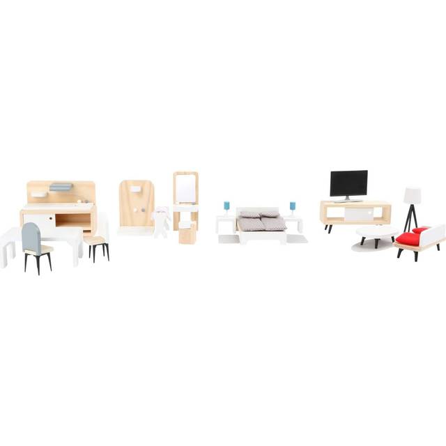 Legler Small Foot Doll's House Complete Furniture Set