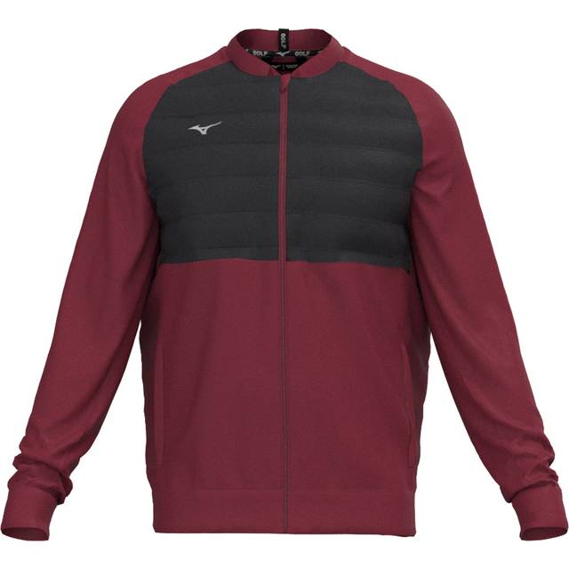 Mizuno Hybrid Bomber Jacket - Burgundy Burgundy / XXL