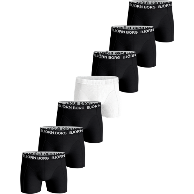 Björn Borg Cotton Stretch Boxer + Wash Bag 7-pack Multi, XXL