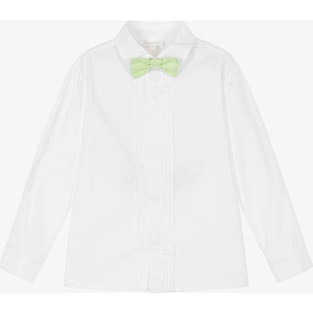 Patachou Boys White Cotton Shirt & Bow Tie - 4 year