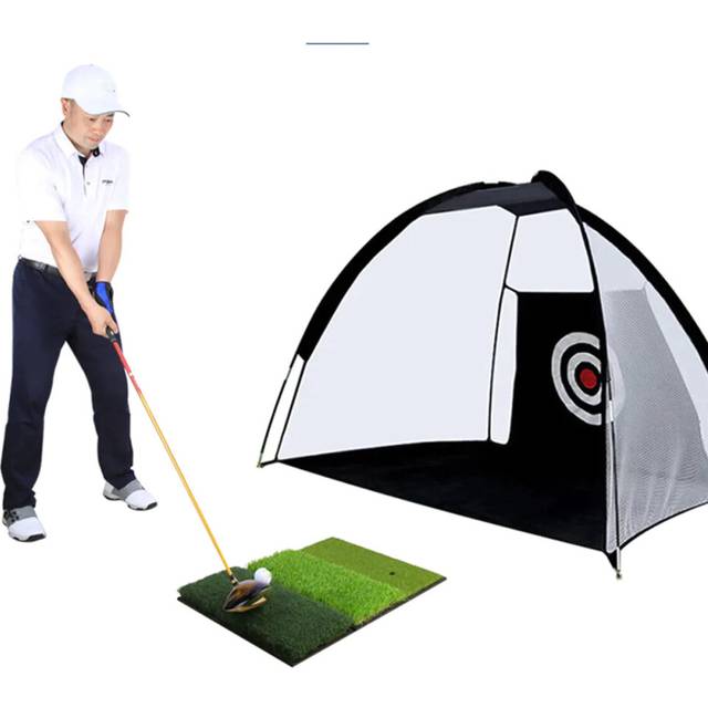 64*41CM 3-in-1 Golf Hitting Mat Multi-Function Tri-Turf Golf Practice Training for Chipping Practice Indoor/Outdoor Golf Training Tools