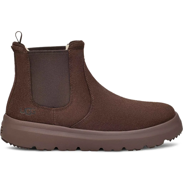 UGG® Burleigh Chelsea Boot in Dusted Cocoa, Size 10, Leather/Polyester/Wool