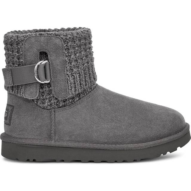 (WMNS) UGG Classic Solene Mini Cozy Stay Warm Outdoor Casual Gray 1113463-CHRC - Grey