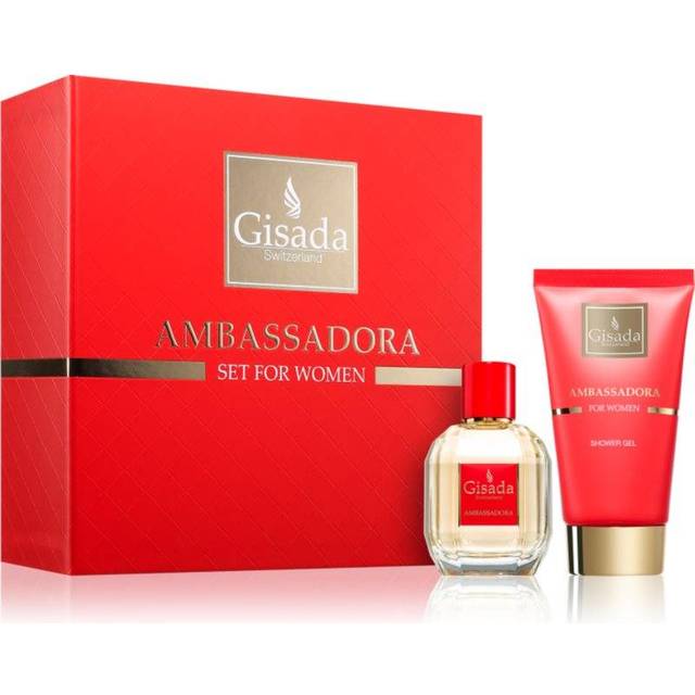 Gisada Parfymer för kvinnor Ambassadora Presentset Eau de Parfum Spray 50 ml + Duschgel 100 ml 1 Stk. (985,00 kr / 1 st.)