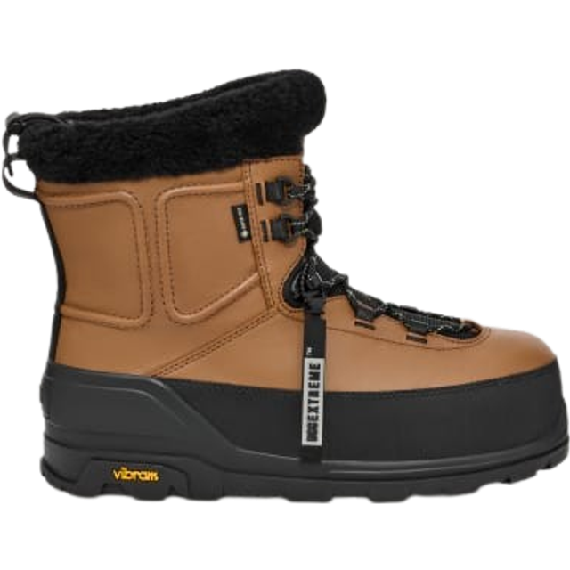 UGG® Shasta Mid Boot in Brown, Size 9, Leather/Polyester/Wool - Chestnut