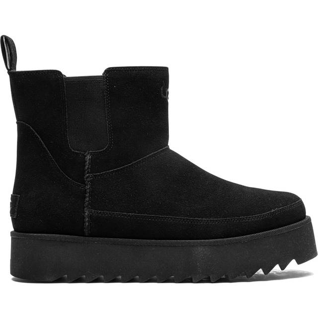 UGG Womens Chelsea Platform Mini "Black Suede" Shoes - Size 11