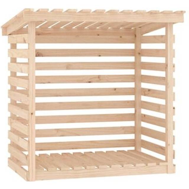 Vedställ 108x73x108 cm massiv furu