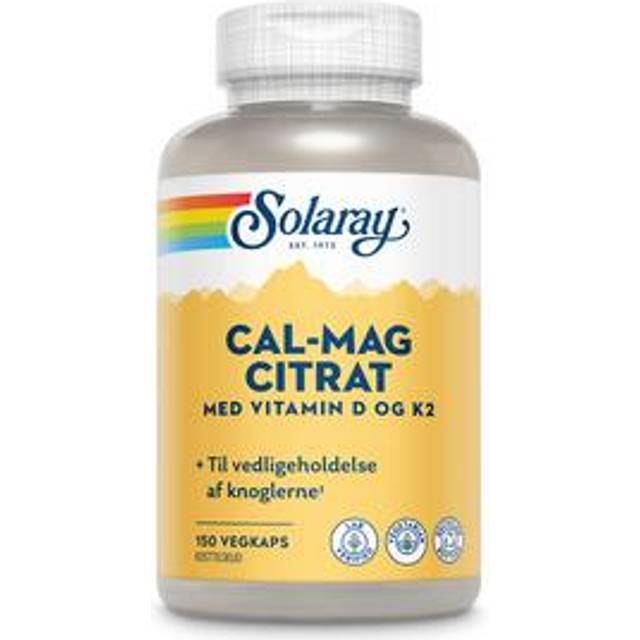 Solaray Cal-Mag med D + K2 - 150 kapslar