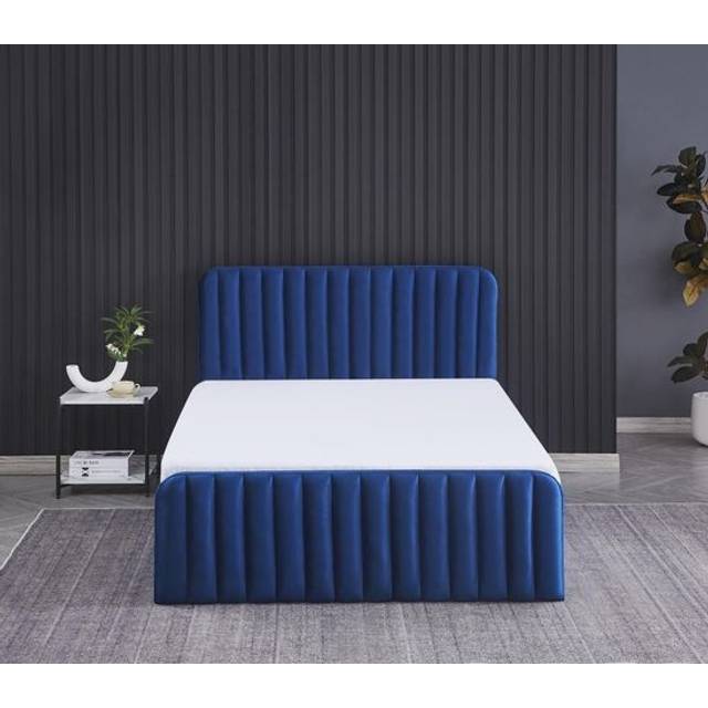 Kosy Koala Ottoman Storage Bed blue 4ft Double velvet bed gas lift up Storage Bed bedroom furniture, Blue