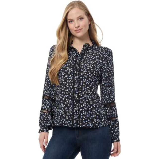 Jones New York Button Front Top