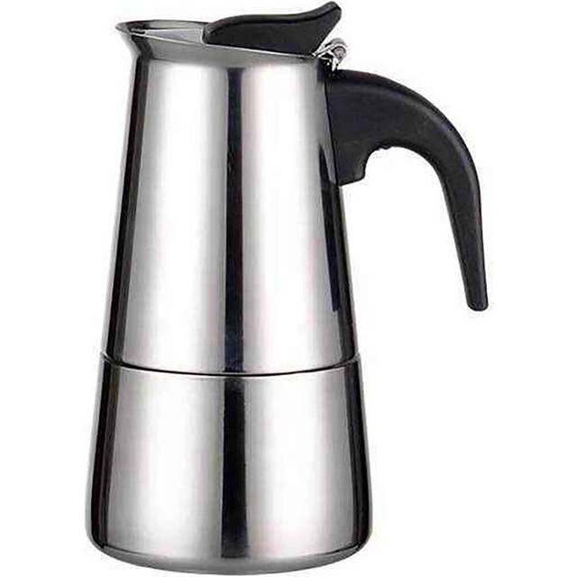 Stainless Steel Moka Coffee Stove Pot, Espresso Maker Pot, Espresso Coffee Maker For Home Office Use, Moka Pot Stovetop Latte Maker, 100ml/ 200ml (2L)