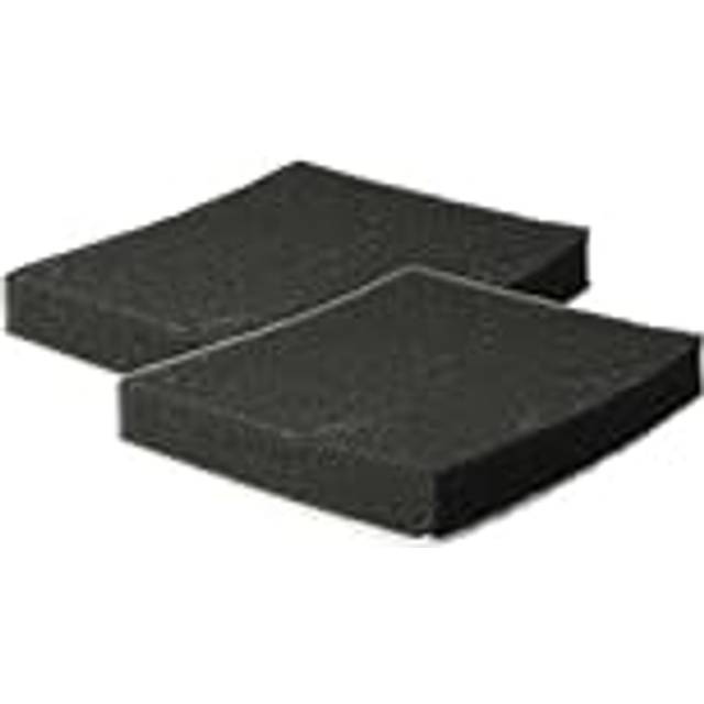 Vhbw - 2x Micro Hygiene Filter compatible with Samsung SC4782, SC4785, SC4781, SC4780 Vacuum Cleaner - Air Filter Black White, Rectangular