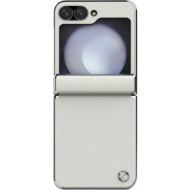 för Samsung Galaxy Z Flip 6 5G Fodral Nillkin Luxury Flip Textured Läderfodral Ultratunn Soft Touch Elegant Stand Back Cover Samsung Z Flip 6 5G svart